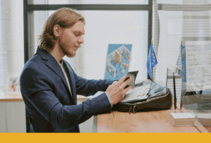 European border changes image of man at passport control EU