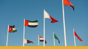Middle East Travel Flags